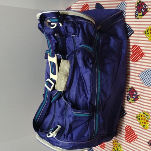 Purple Travel Gym Bag with Shoulder Strap - Picture 3 of 13